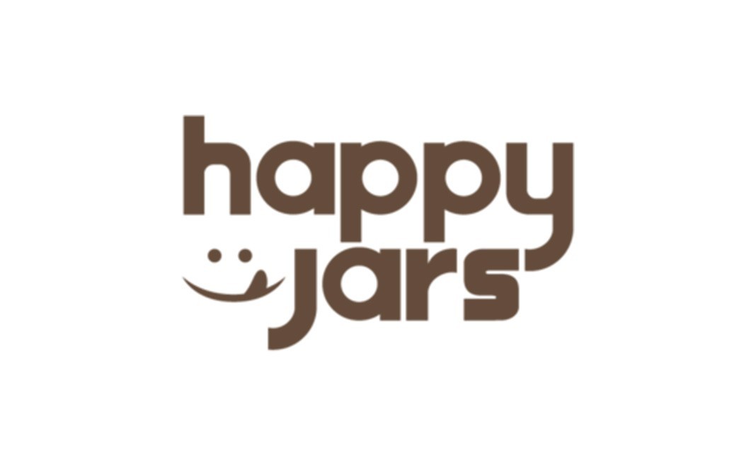 Happy Jars Almond Butter Unsweetened 100% Natural   Glass Jar  265 grams